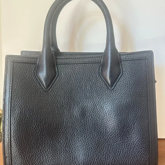 Henri Bendel Black Leather Satchel - Picture 2 of 5